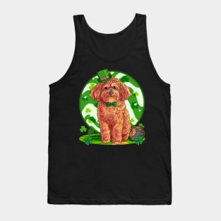 Cockapoo Dog St Patricks Day Leprechaun Tank Top